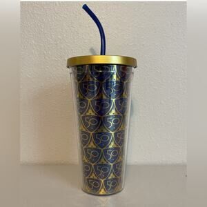 NWT Disney parks 50th Anniversary Celebration 20oz Blue & Gold Tumbler